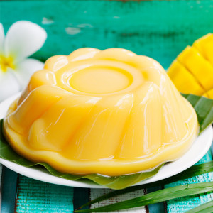 Superflan de mango